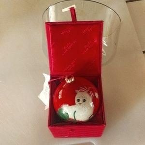 Vintage Figi Hand Painted Glass Inside Art Ornament